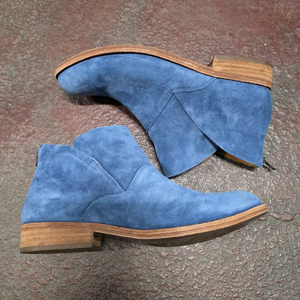 Kork Ease Easy Ryder Women Ankle Boots US 8 M blue suede bootie K53504 low heel - Picture 8 of 11